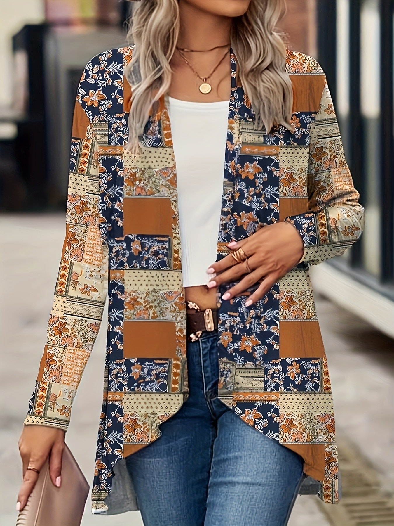 Casual Loose Floral Jacket