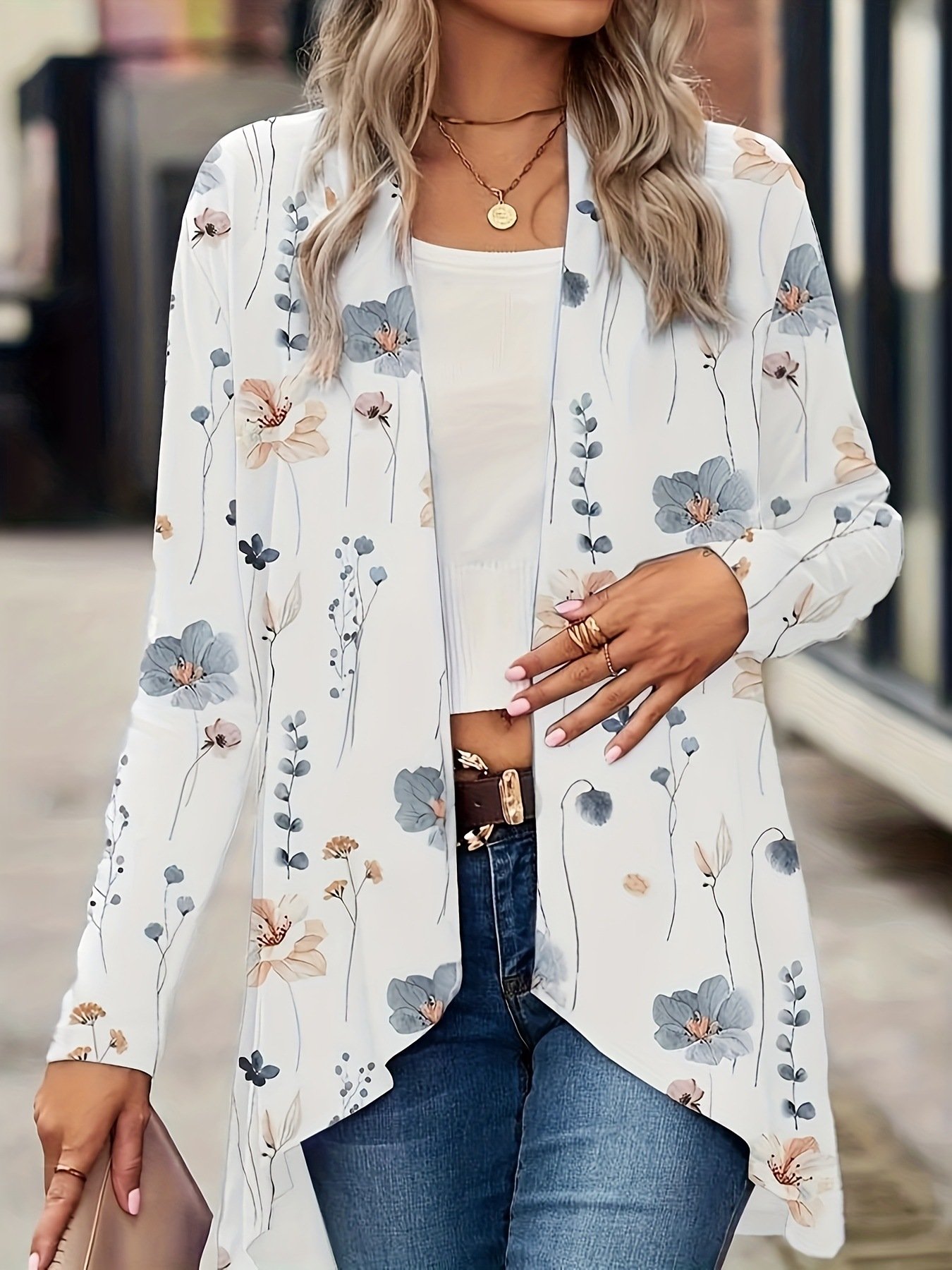 Casual Loose Floral Jacket