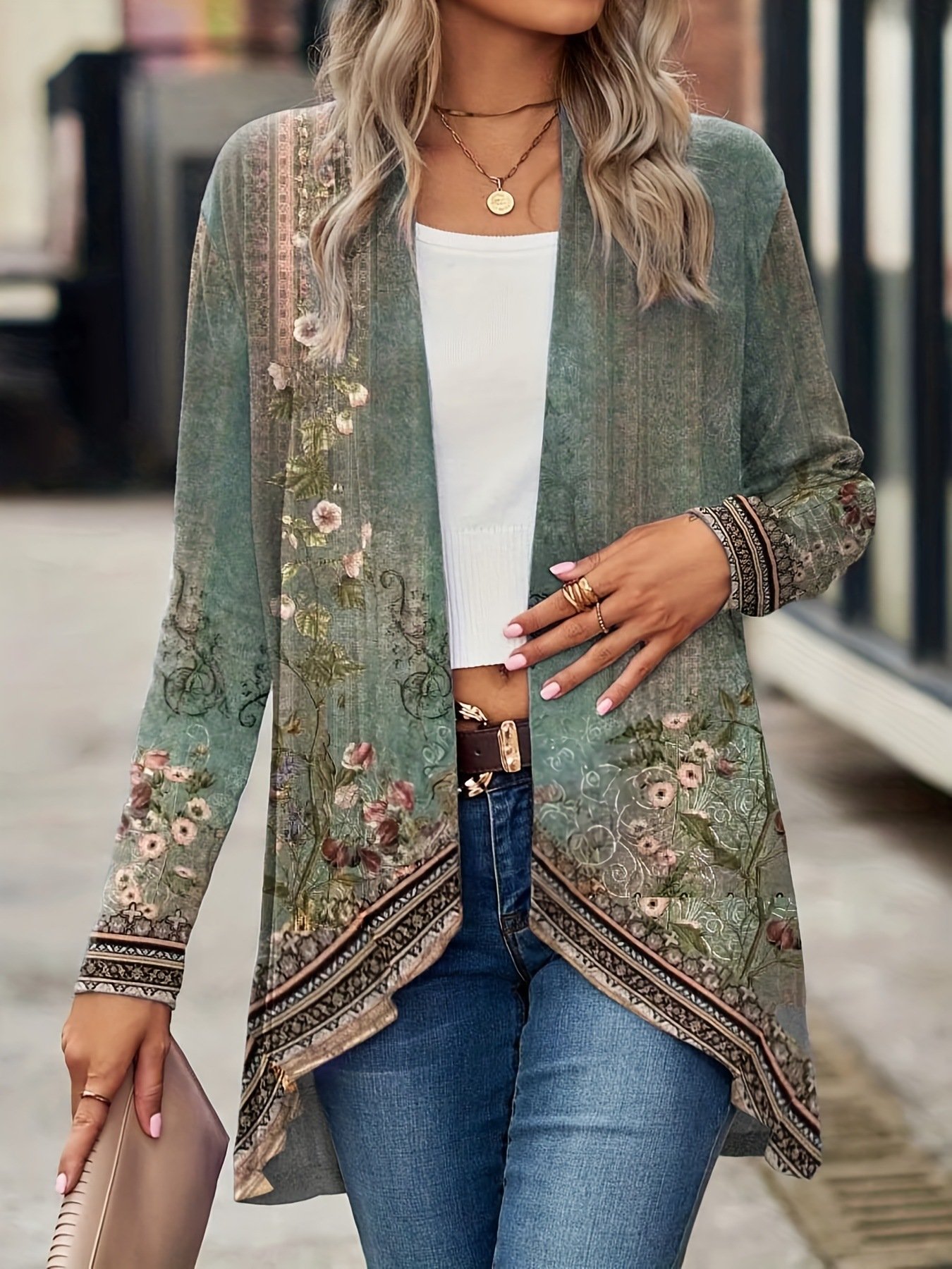 Casual Loose Floral Jacket