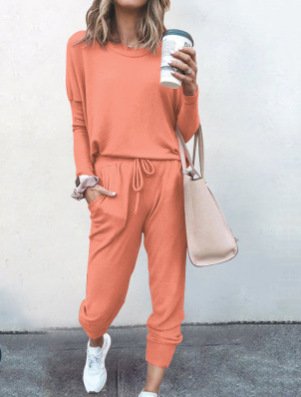 Hoodie Jersey Casual Two-Piece Set