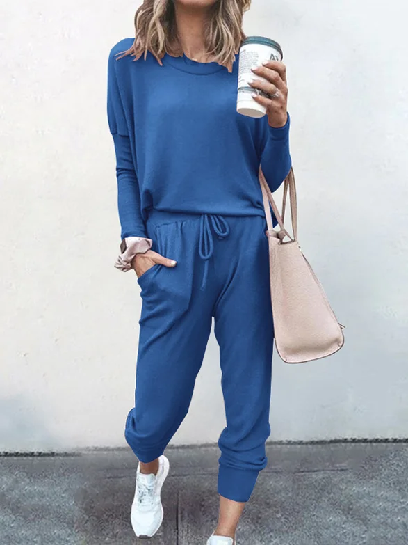 Hoodie Jersey Casual Two-Piece Set