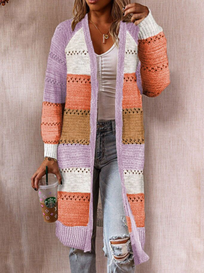 Striped Casual Cardigan