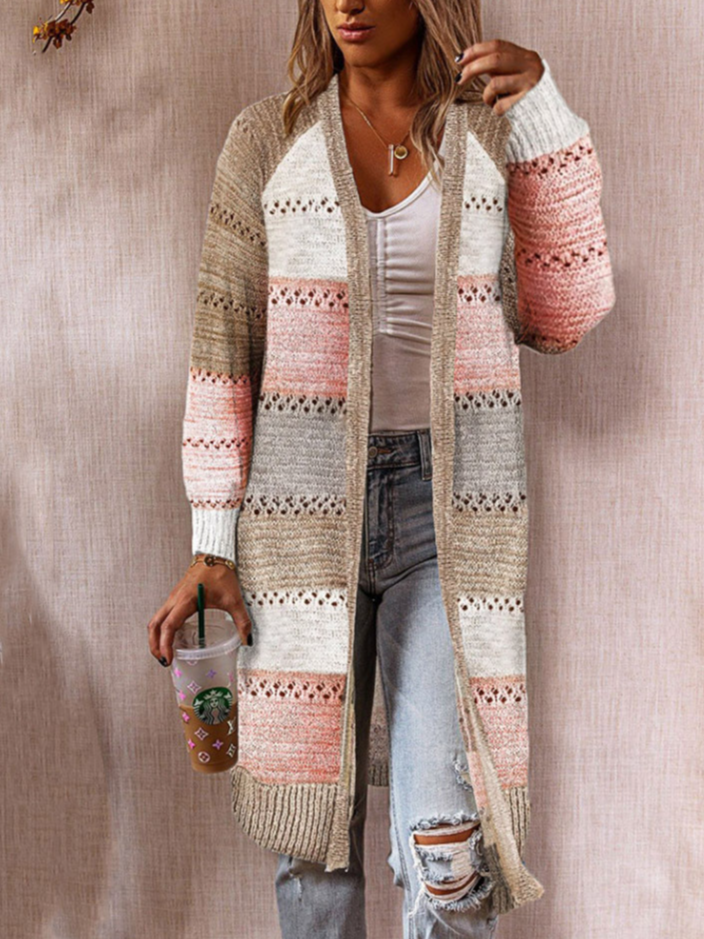 Striped Casual Cardigan