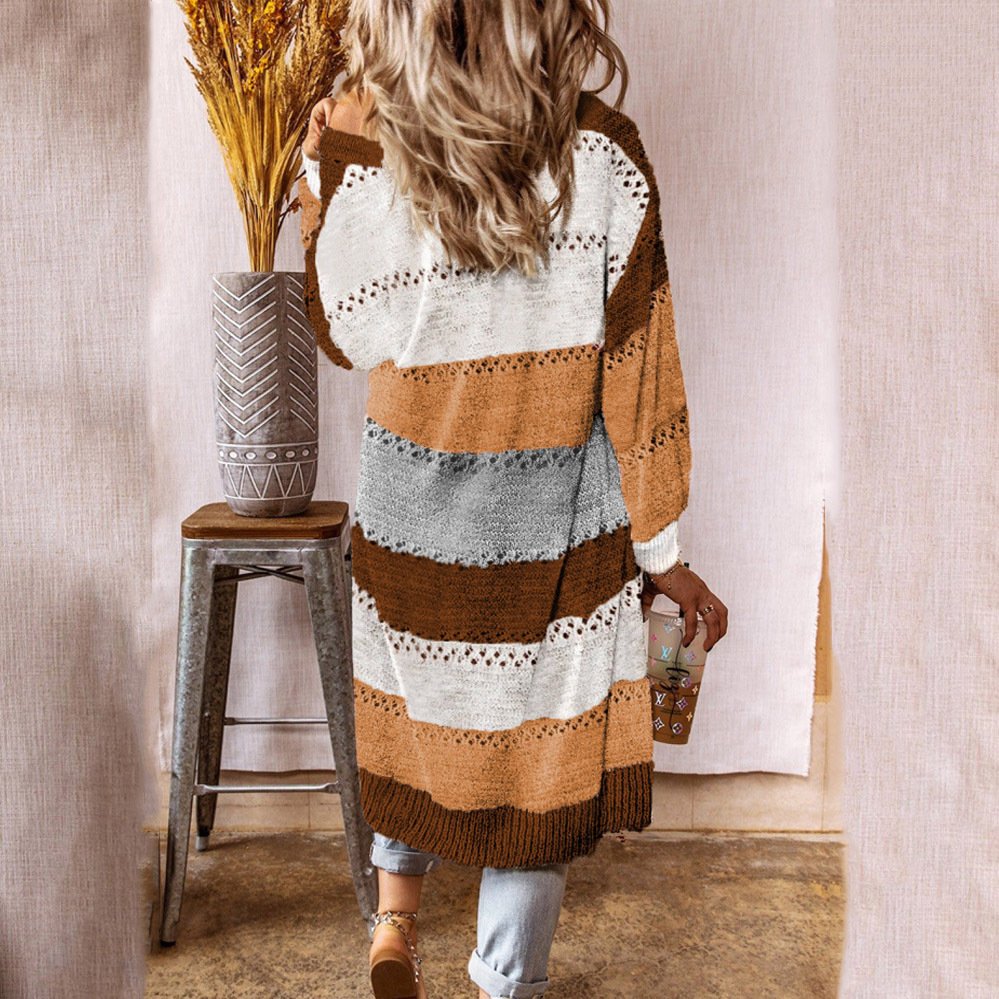 Striped Casual Cardigan