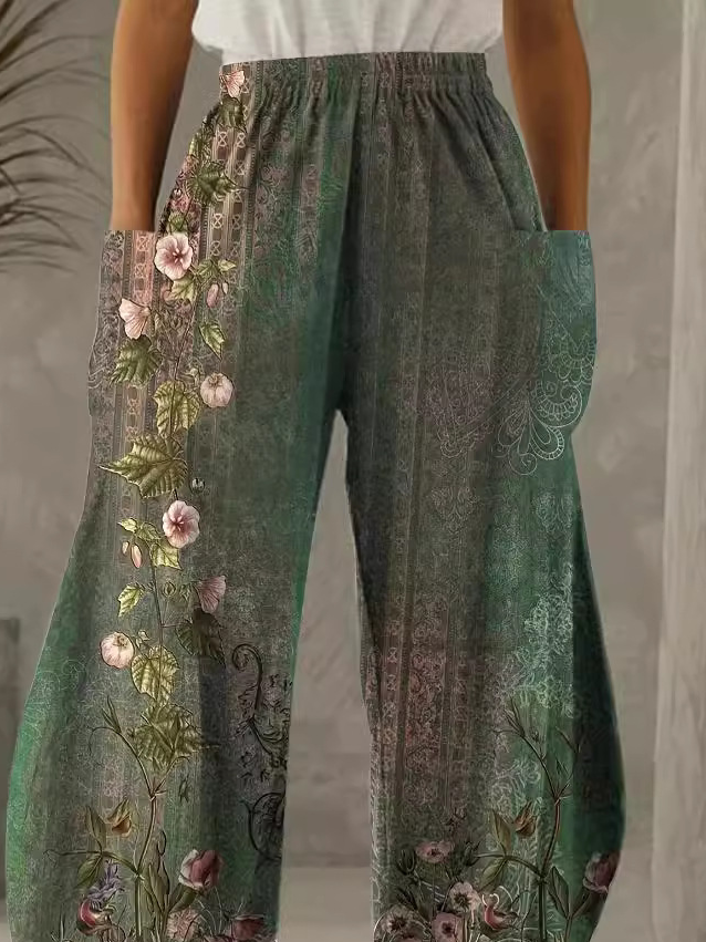 Ethnic Casual Loose Pants