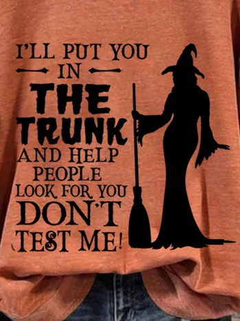 Women Halloween Crew Neck Long Sleeve Vintage Daily Spring/Fall Sweatshirt