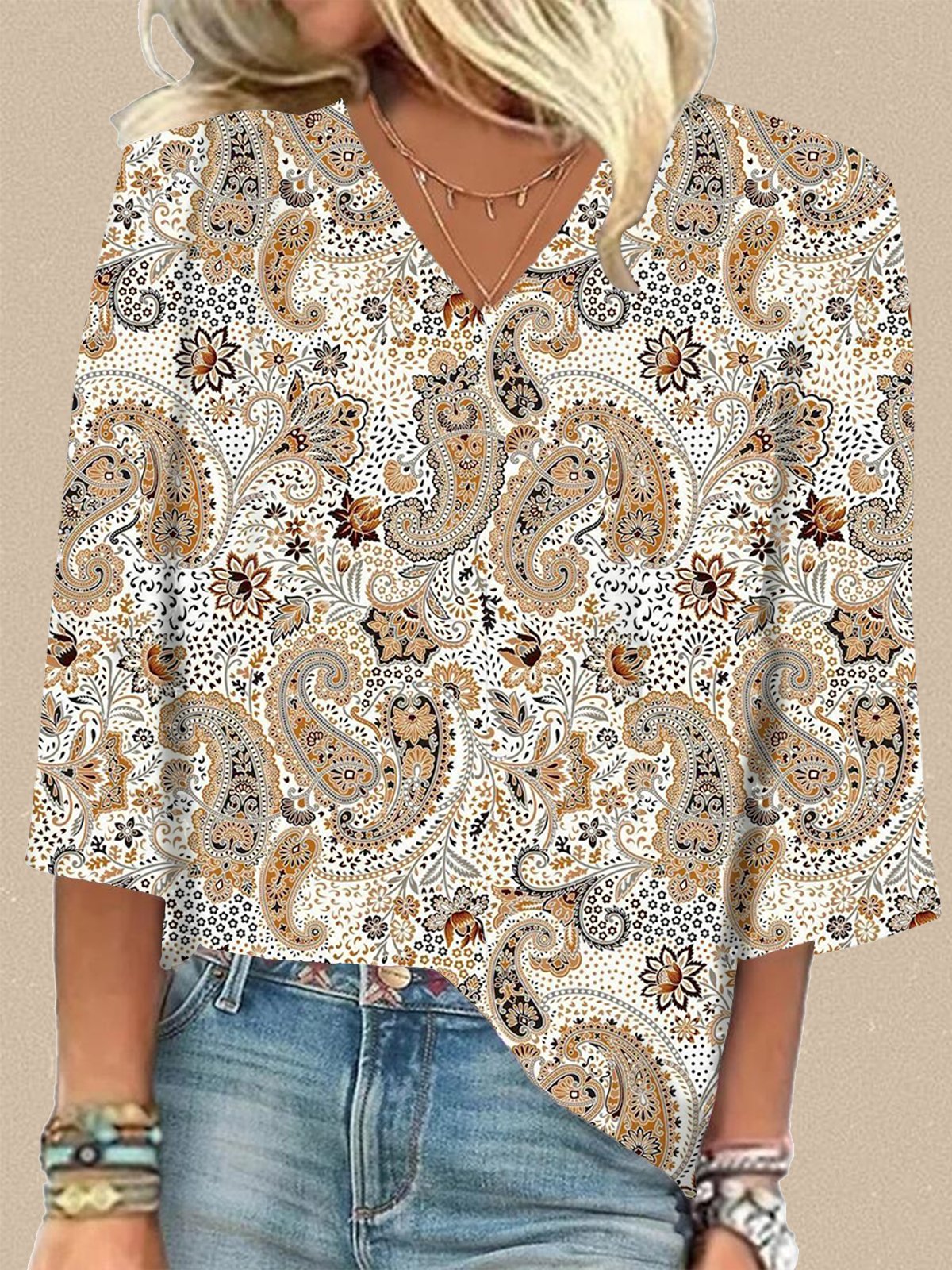 Women Printed Pullover T-shirt