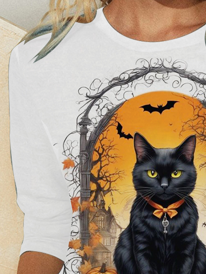 Cute Halloween Design Long-Sleeved T-Shirt