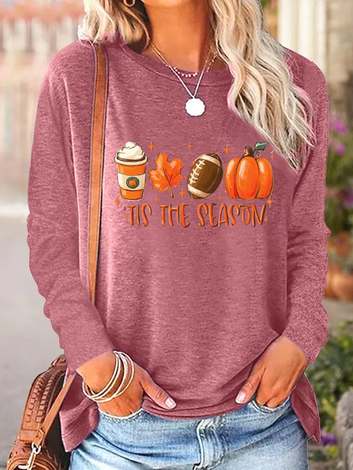 Halloween Jersey Casual Blouse