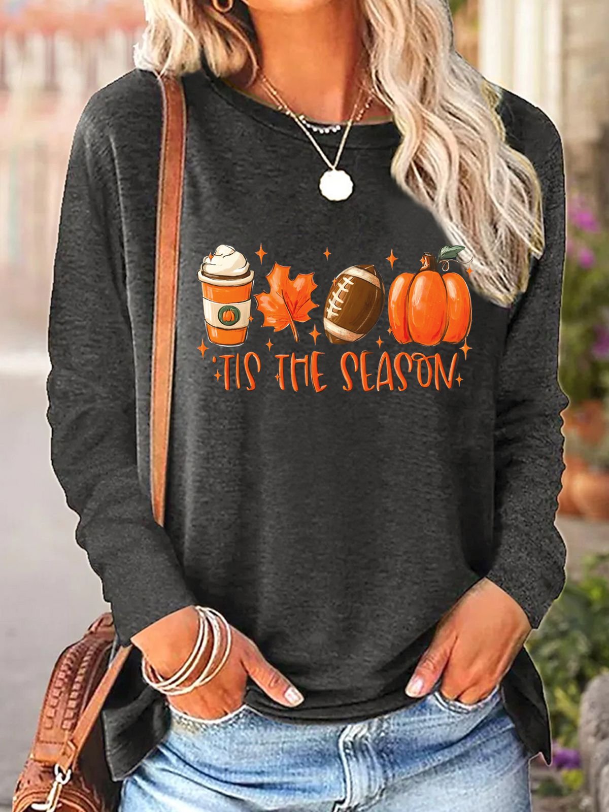 Halloween Jersey Casual Blouse