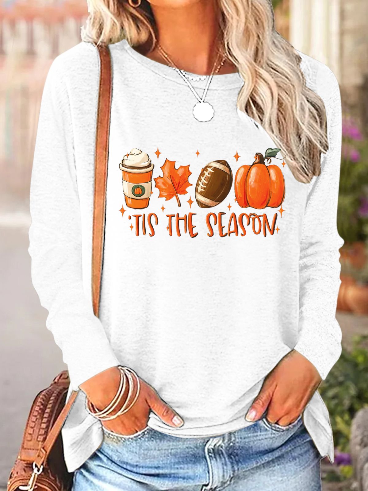 Halloween Jersey Casual Blouse