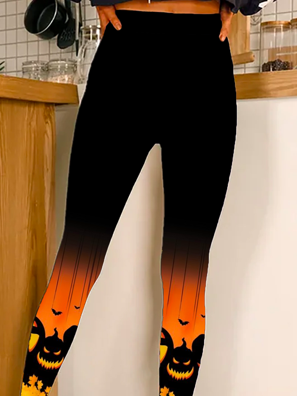 Halloween Tight Casual Jersey Leggings