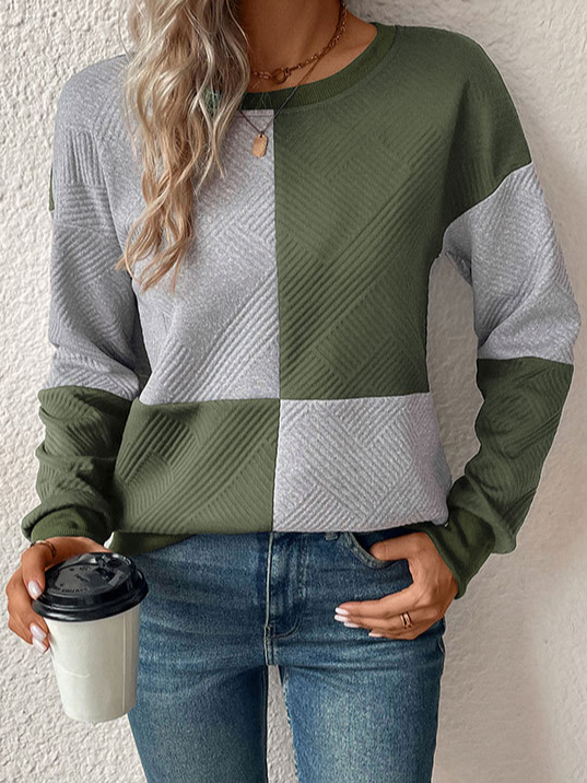 Loose Casual Crew Neck Sweatshirt