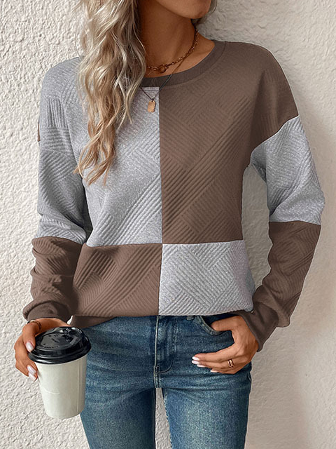 Loose Casual Crew Neck Sweatshirt