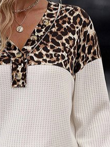 Casual Leopard Sweatshirt