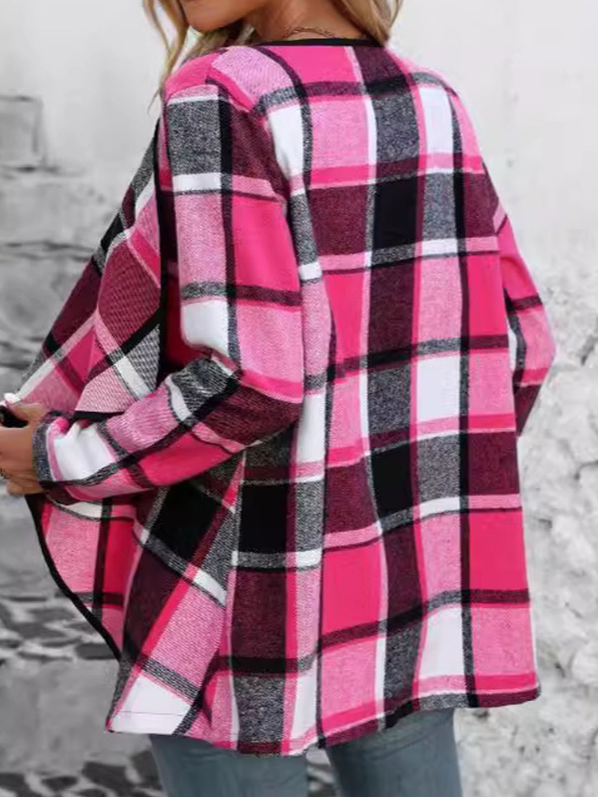 Plaid Loose Casual Jacket