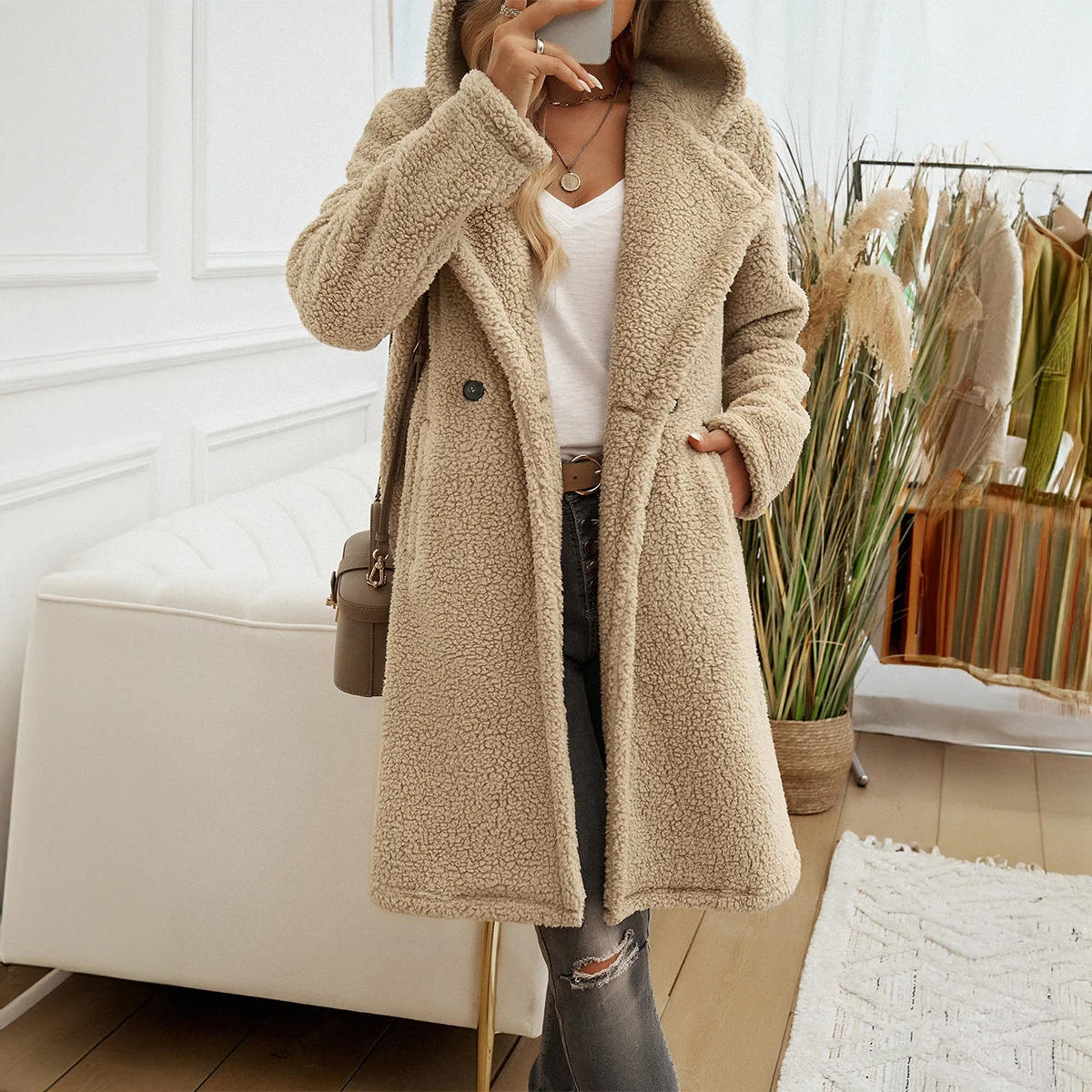 Hoodie Loose Casual Teddy Jacket