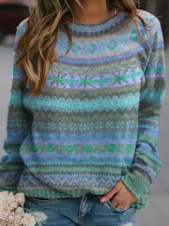 Knitted Simple Loose Sweater