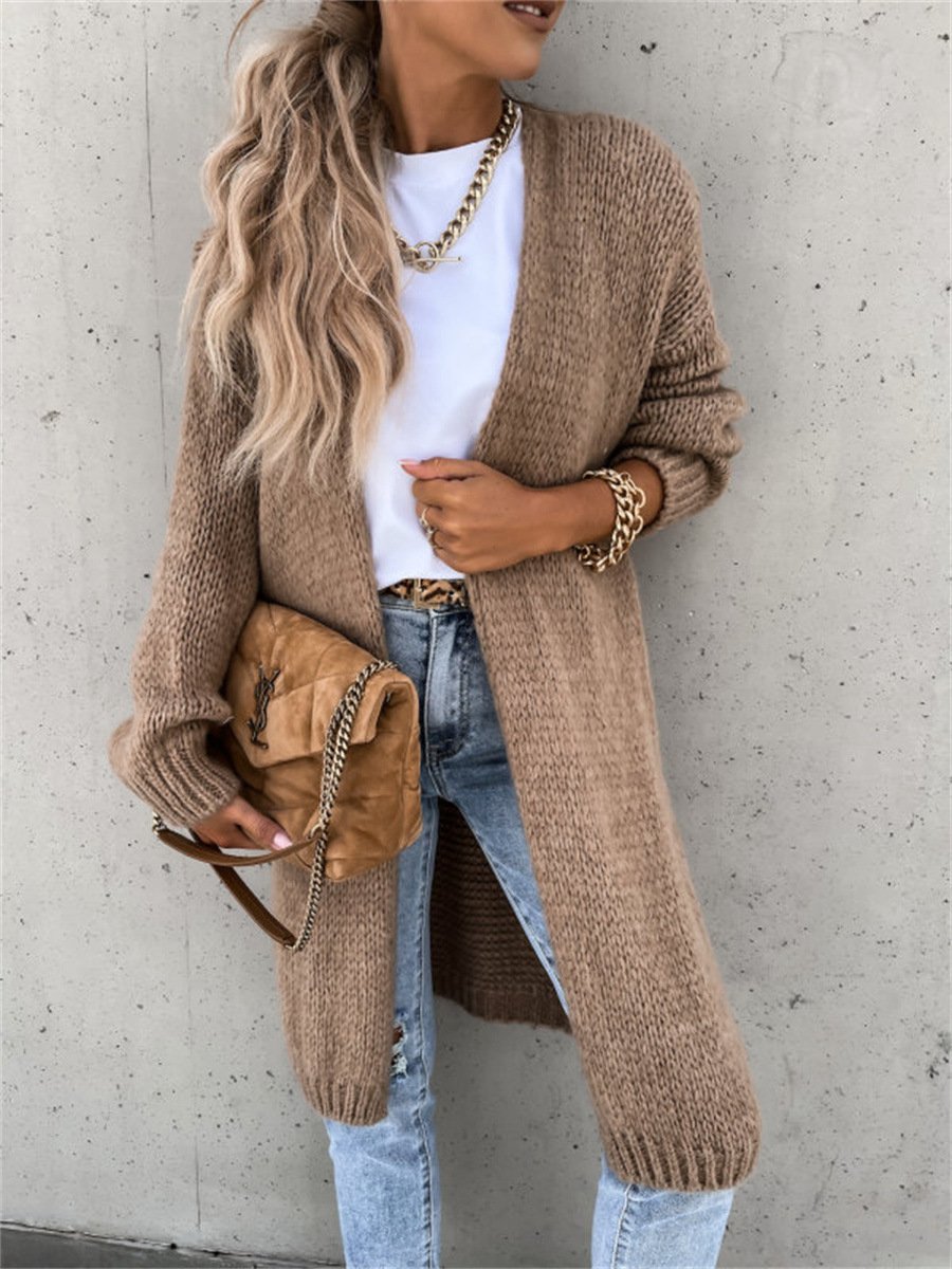 Casual Others Lace Plain Cardigan