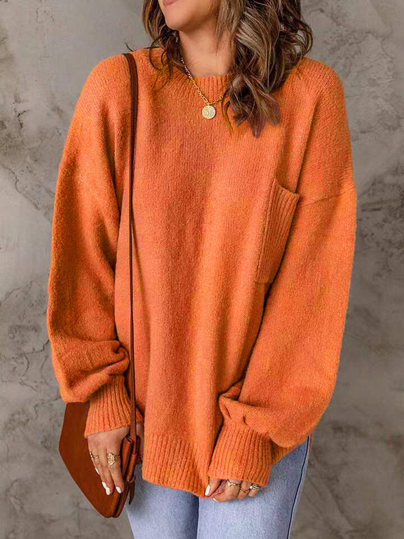 Loose Turtleneck Casual Striped Sweater