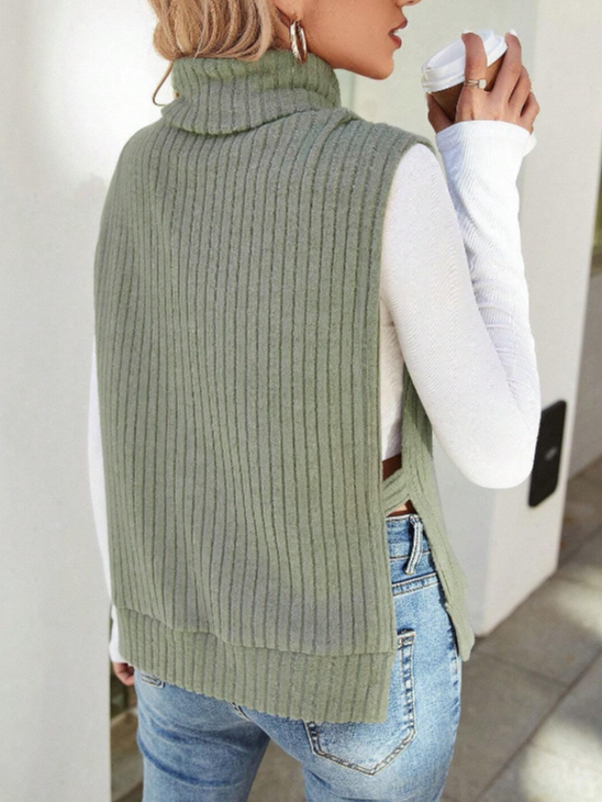 Casual Yarn/Wool Yarn Loose Sweater