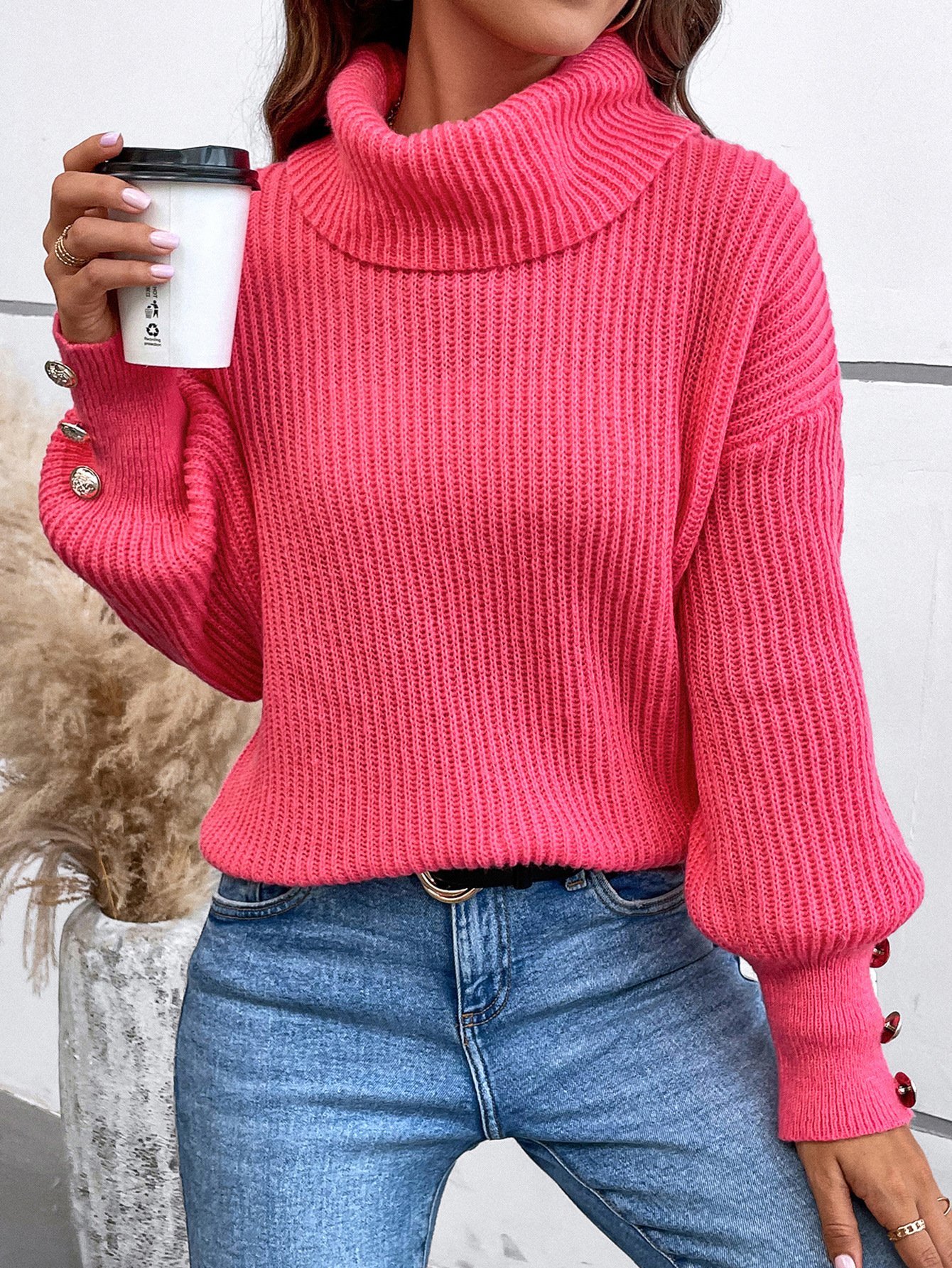 Yarn/Wool Yarn Casual Sweater