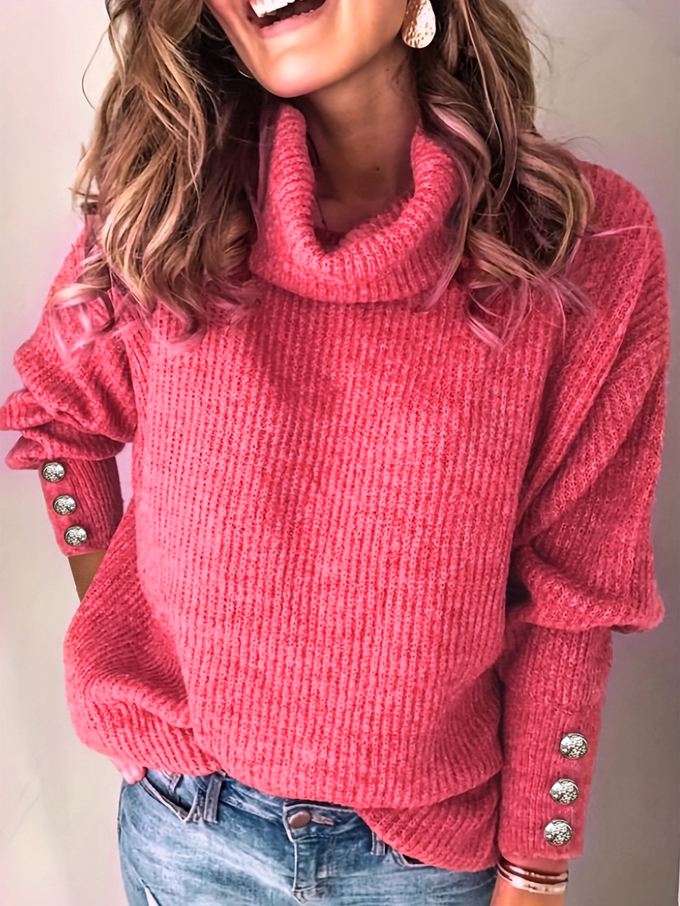 Yarn/Wool Yarn Casual Sweater