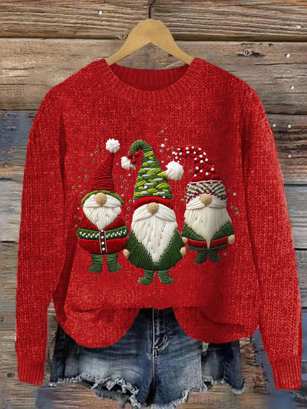 Women's Christmas Print Crew Neck Sweatshirt