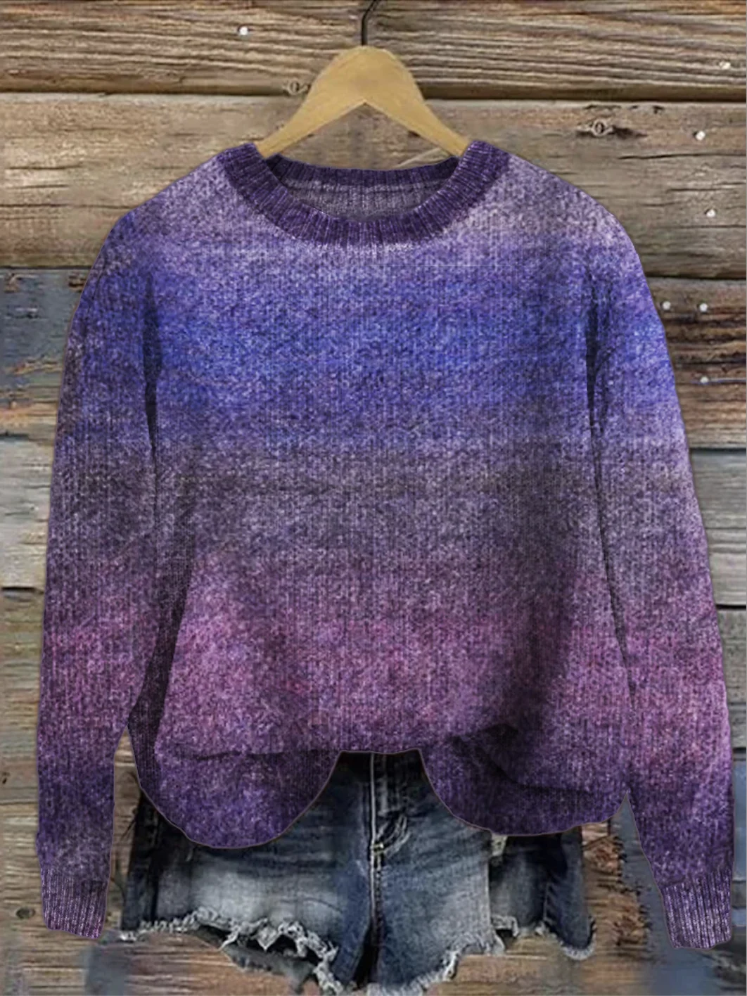 Crew Neck Casual Sweater