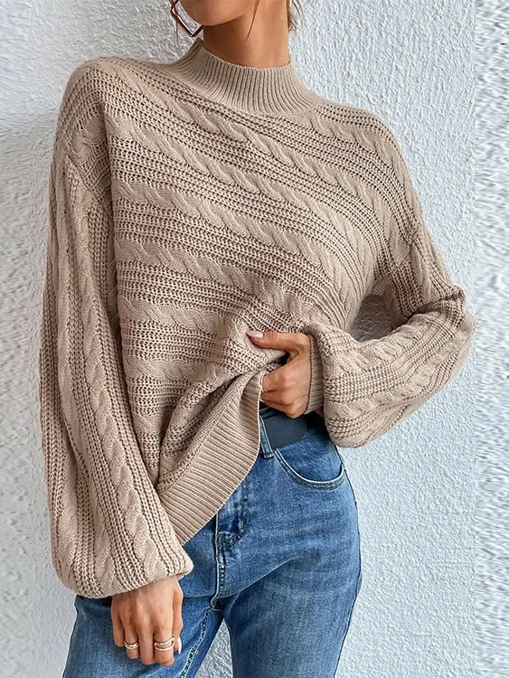 Casual Plain Loose Sweater