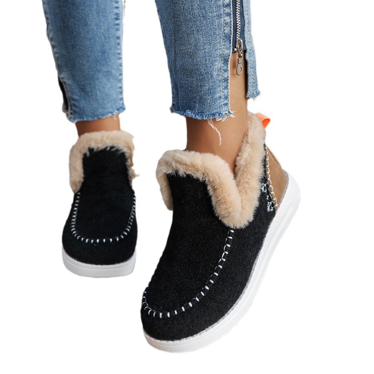 Winter Casual Pu Cotton-Padded Boots