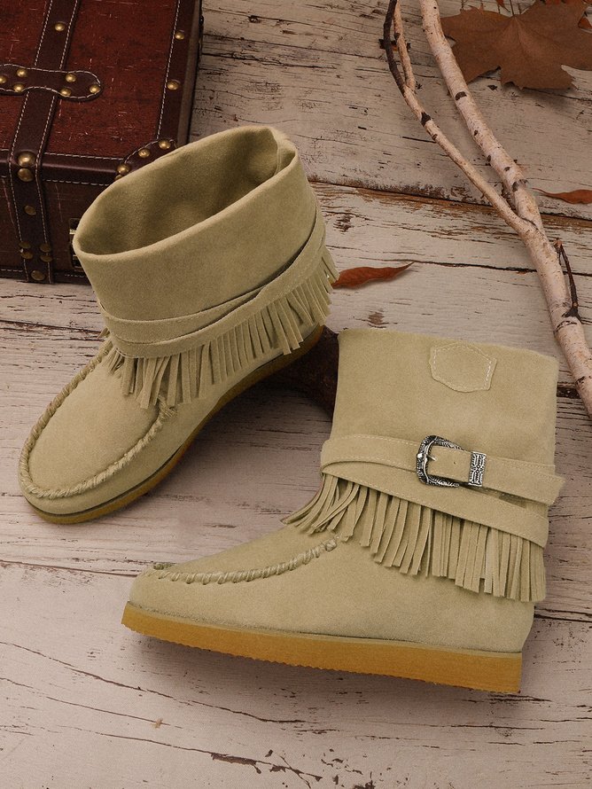 Winter Pu Cotton-Padded Boots