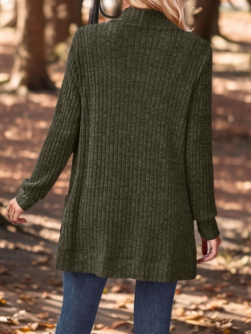 Casual Loose Plain Others Cardigan