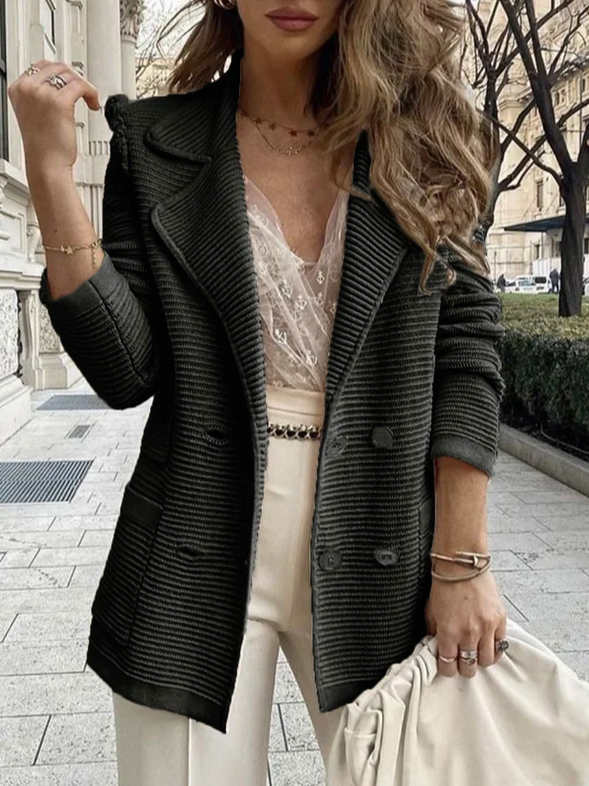 Plain Shawl Collar Casual Regular Fit Blazer