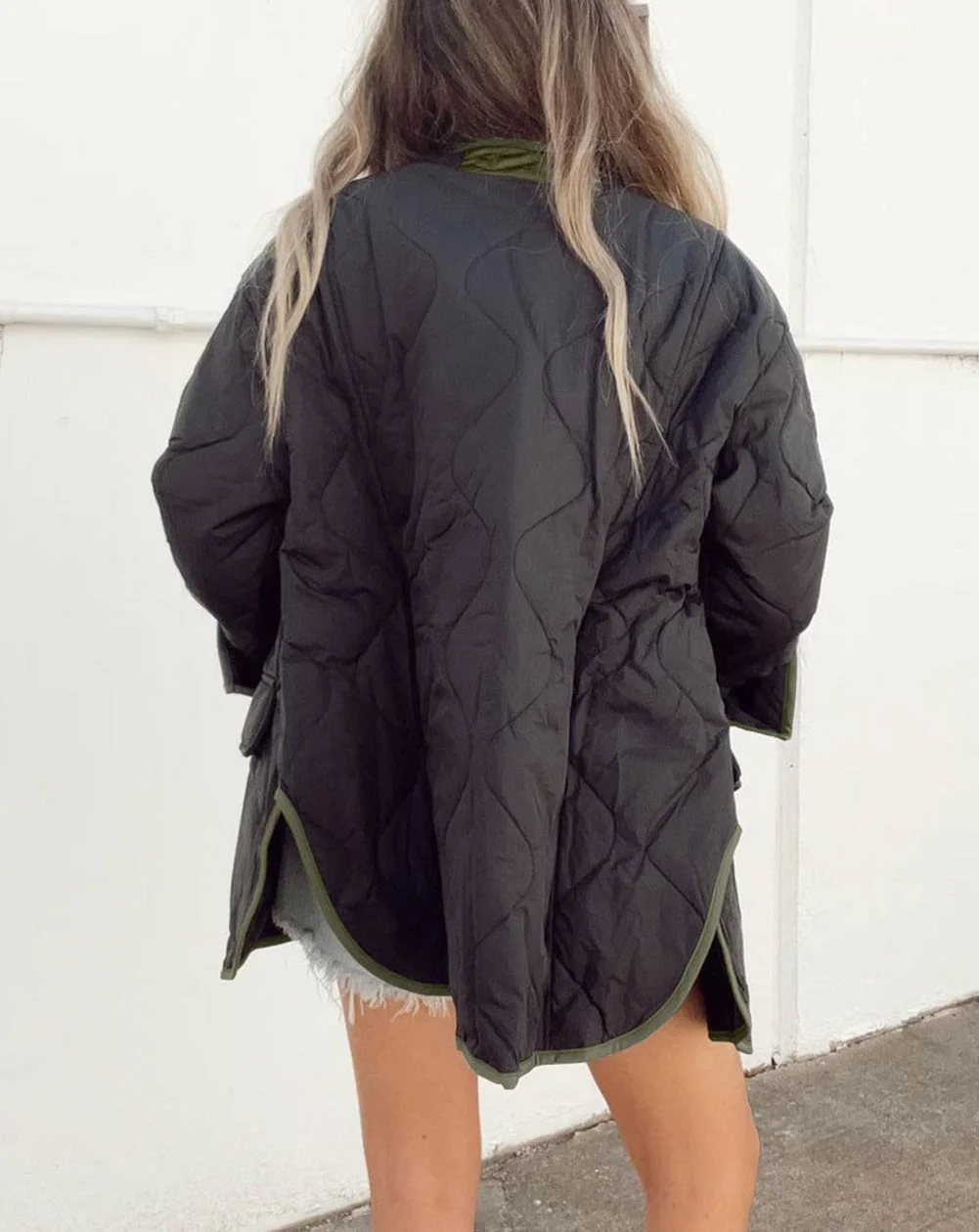 Casual Plain Loose Padded Jacket