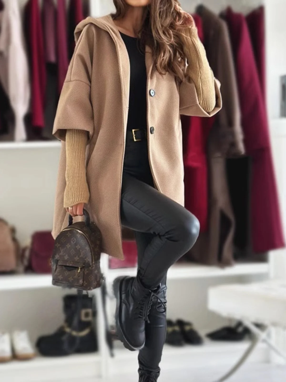 Lapel Collar Casual Coat