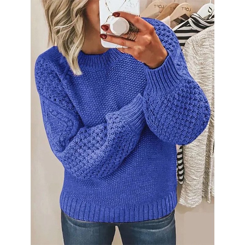 V Neck Casual Plain Sweater