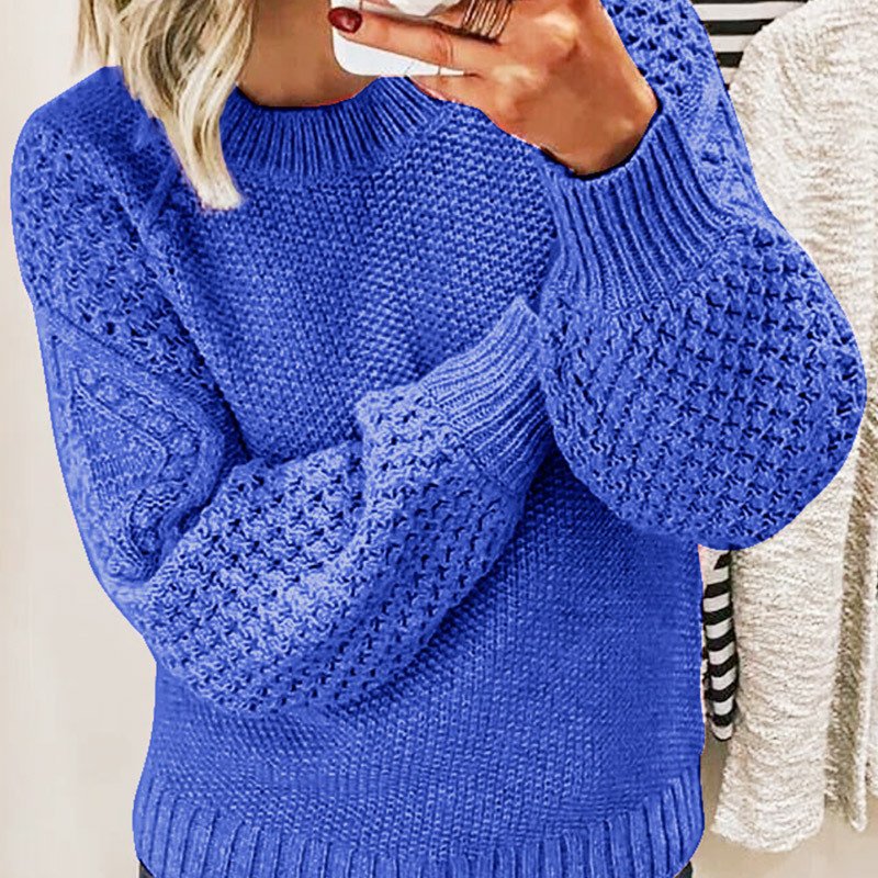 V Neck Casual Plain Sweater