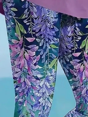 Leaf Print Leggings