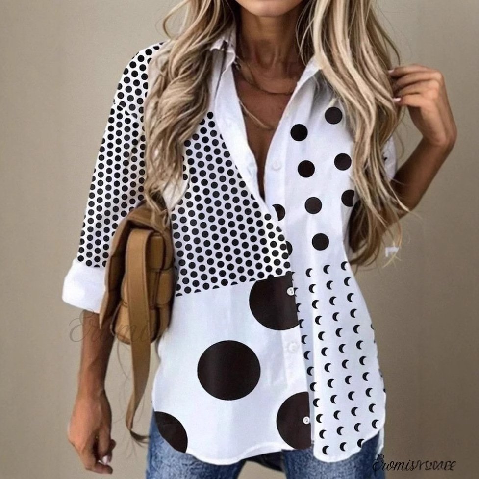 Casual Loose Shirt Collar Ethnic Shirt