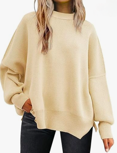 Long Sleeve Loose Casual Crew Neck Sweater