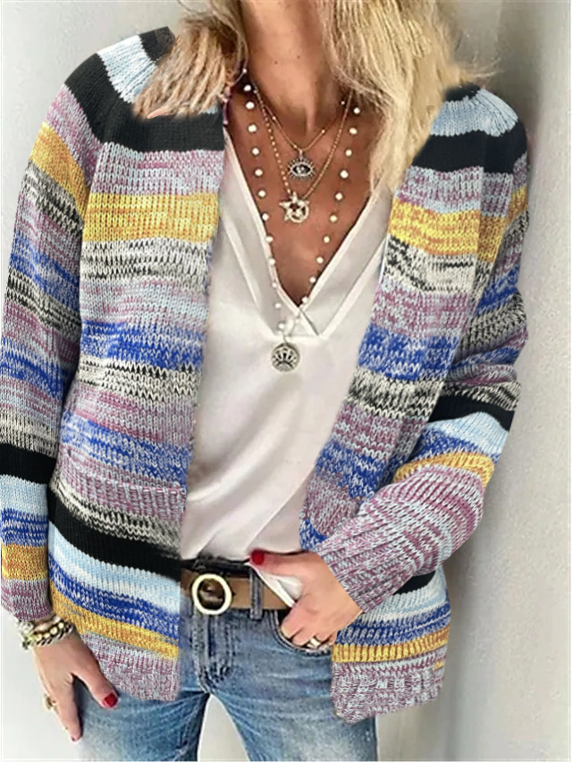 Casual Yarn/Wool Yarn Cardigan