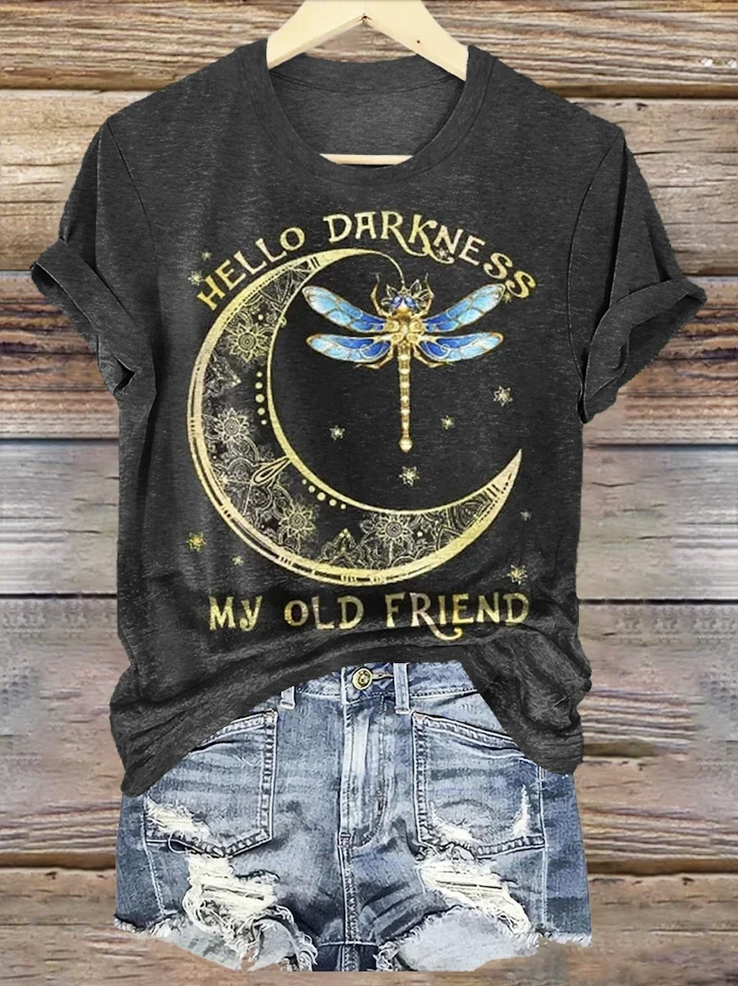 Geometric Regular Fit Cotton Casual T-Shirt