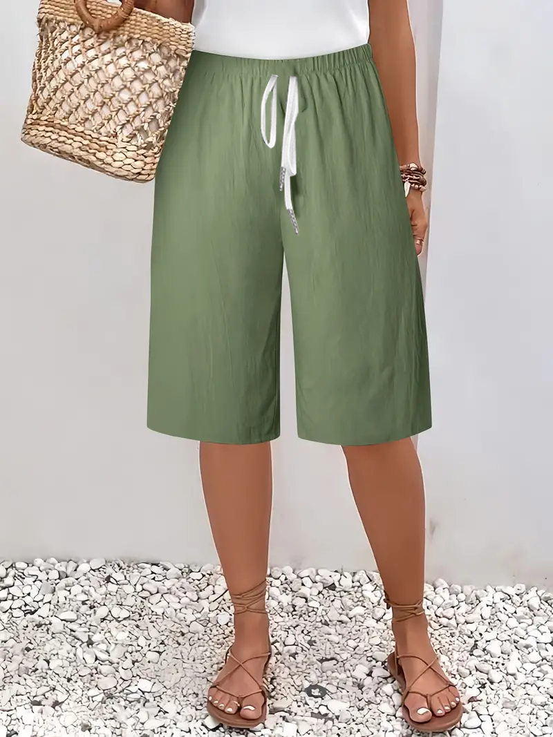 Women's Spring And Summer Casual Straight-Leg Trousers With Straps