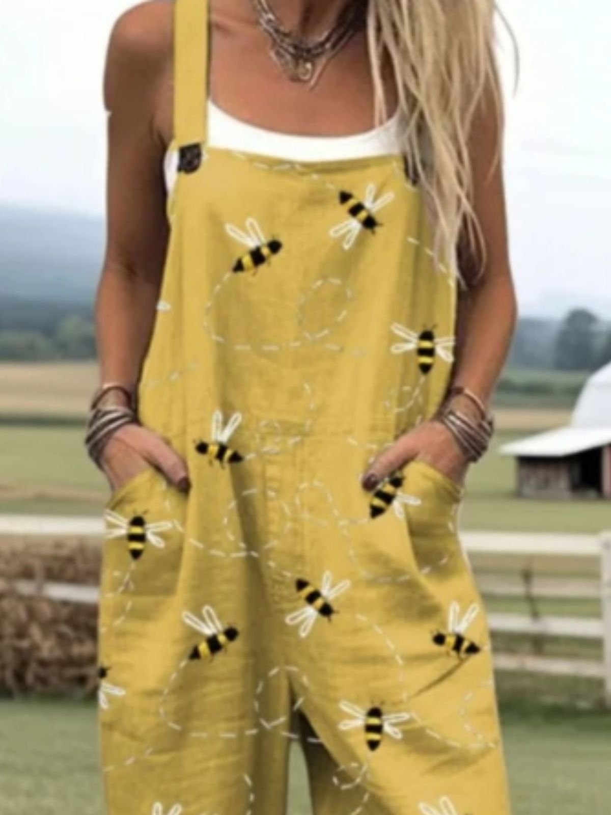 Ethnic Cotton And Linen Jumpsuit