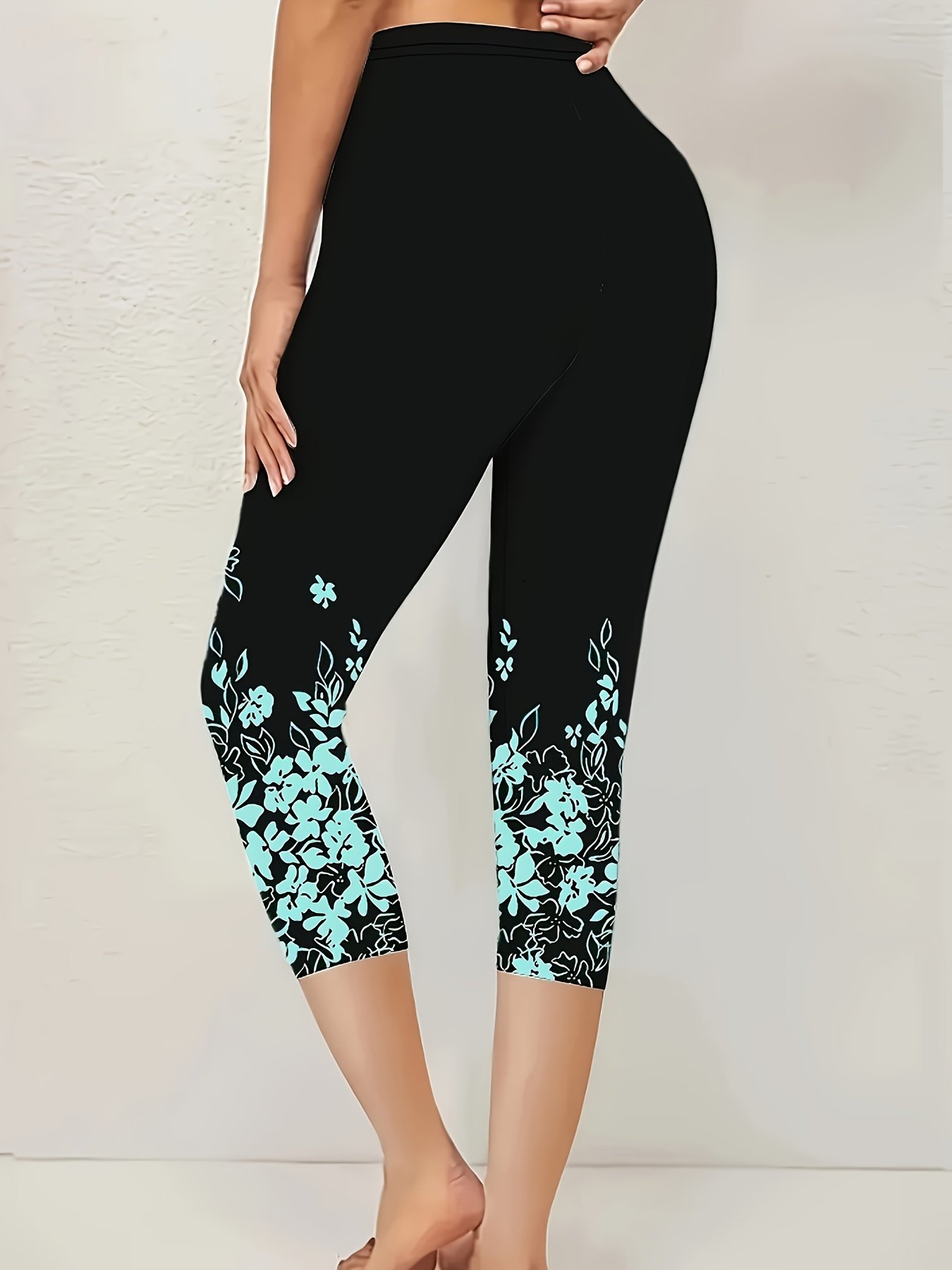 Women's Casual Floral Spring Print Leggings