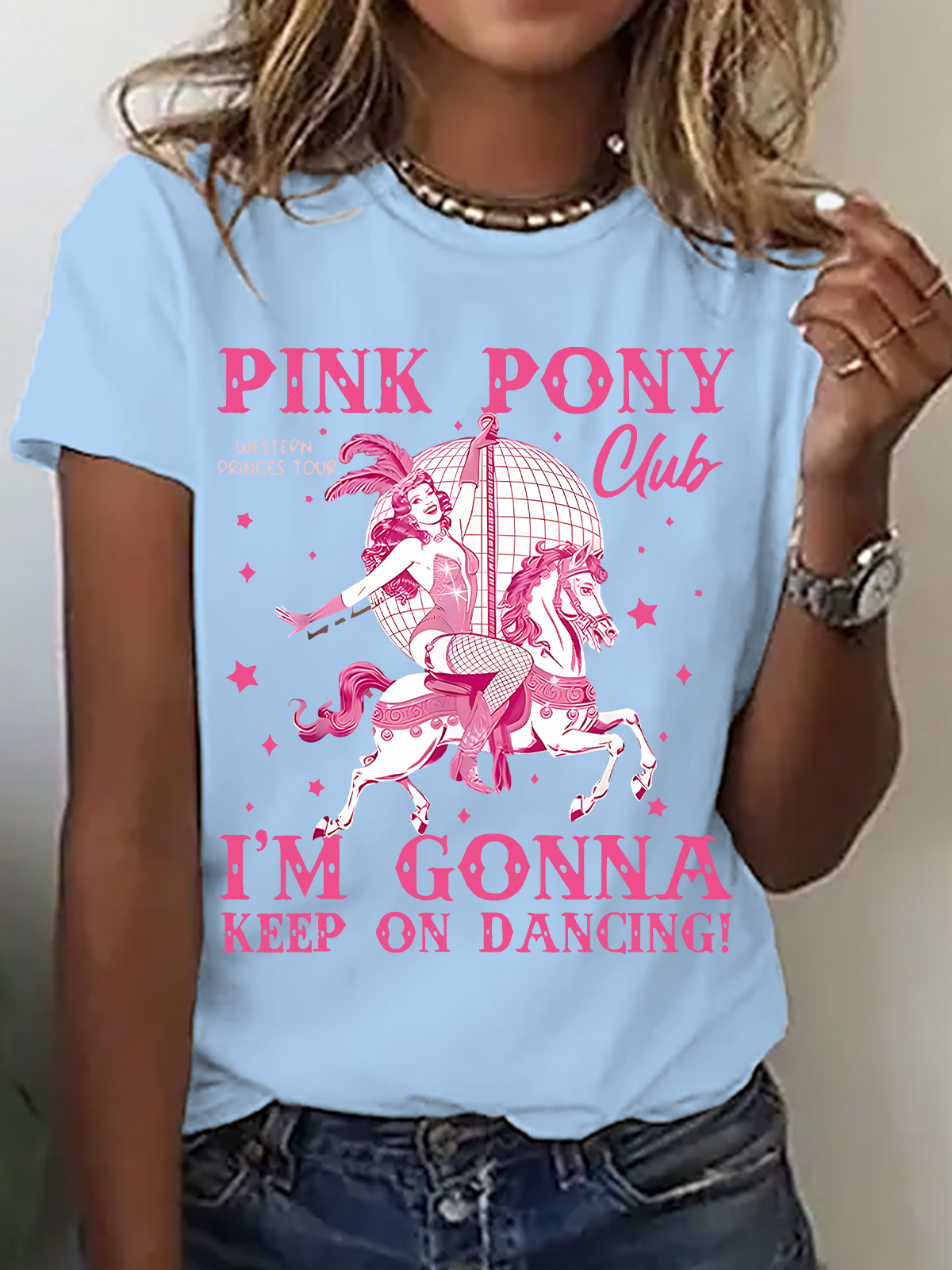 Pink Pony Club Cotton T-Shirt
