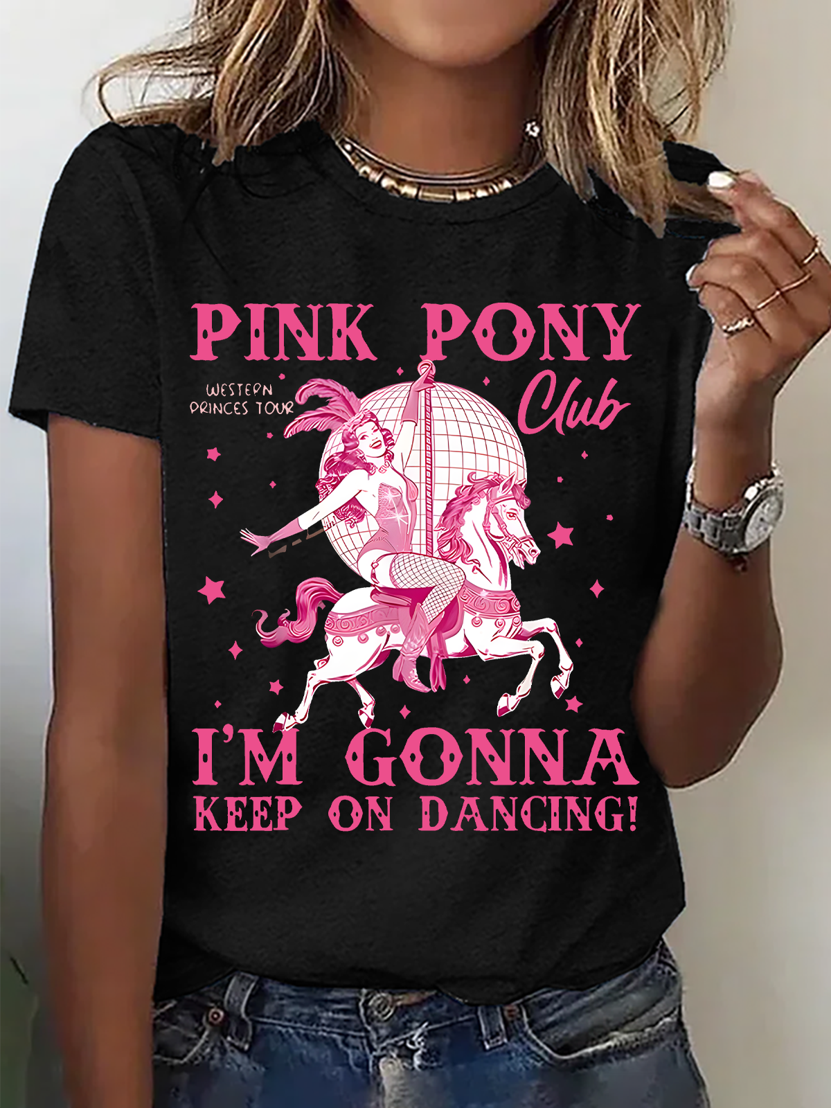 Pink Pony Club Cotton T-Shirt