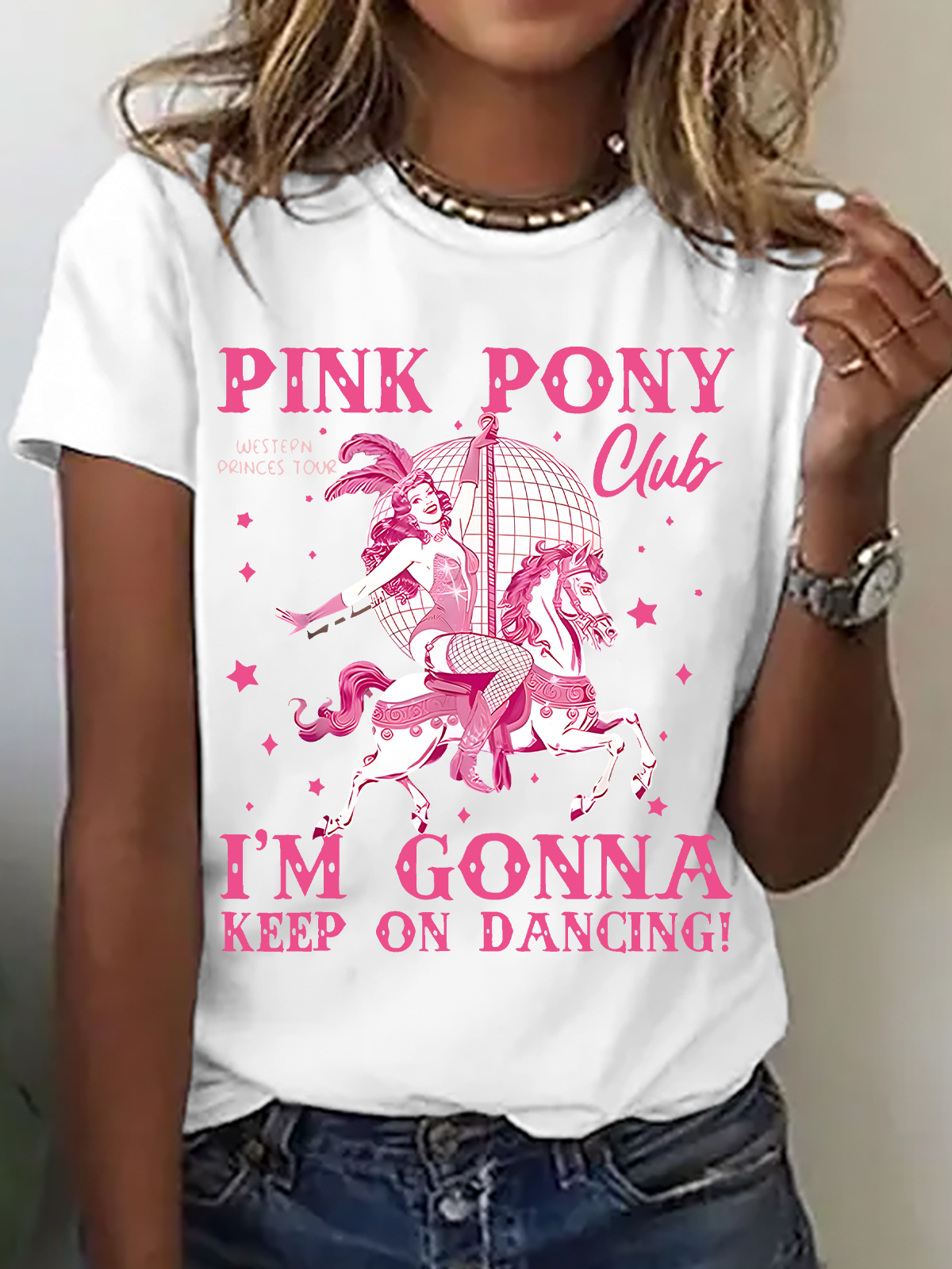 Pink Pony Club Cotton T-Shirt