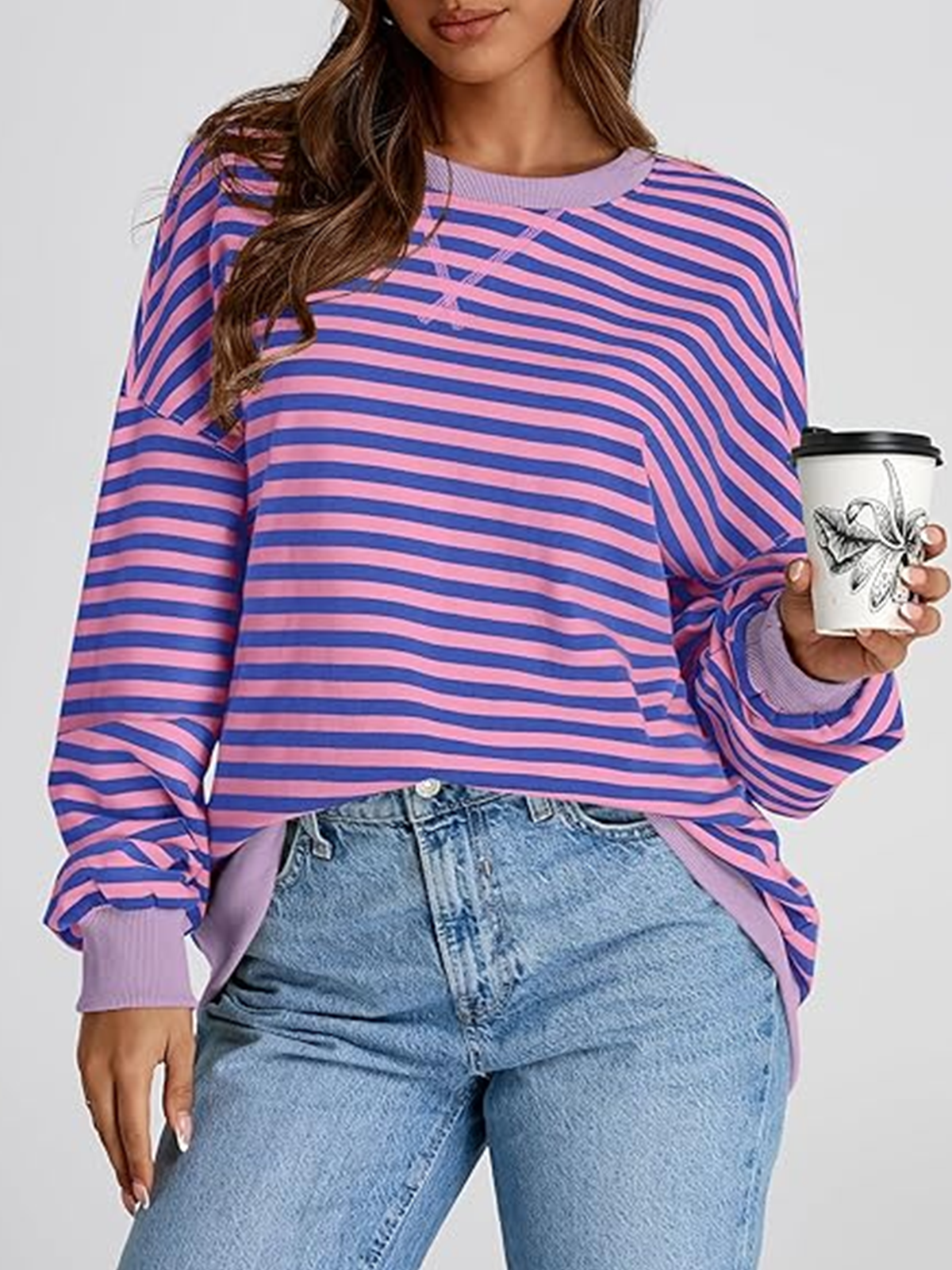 Cotton Regular Fit Crew Neck Casual Hoodie